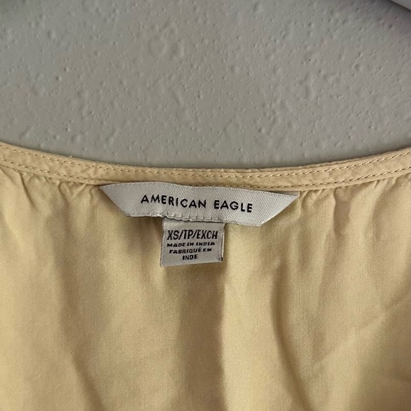American Eagle Outfitters Yellow Button-Down Tank Top - Picture 2 of 2